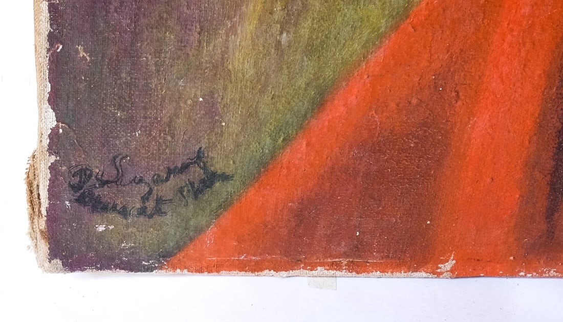 Expressionist, Portrait Woman - Painting Original signed - 7