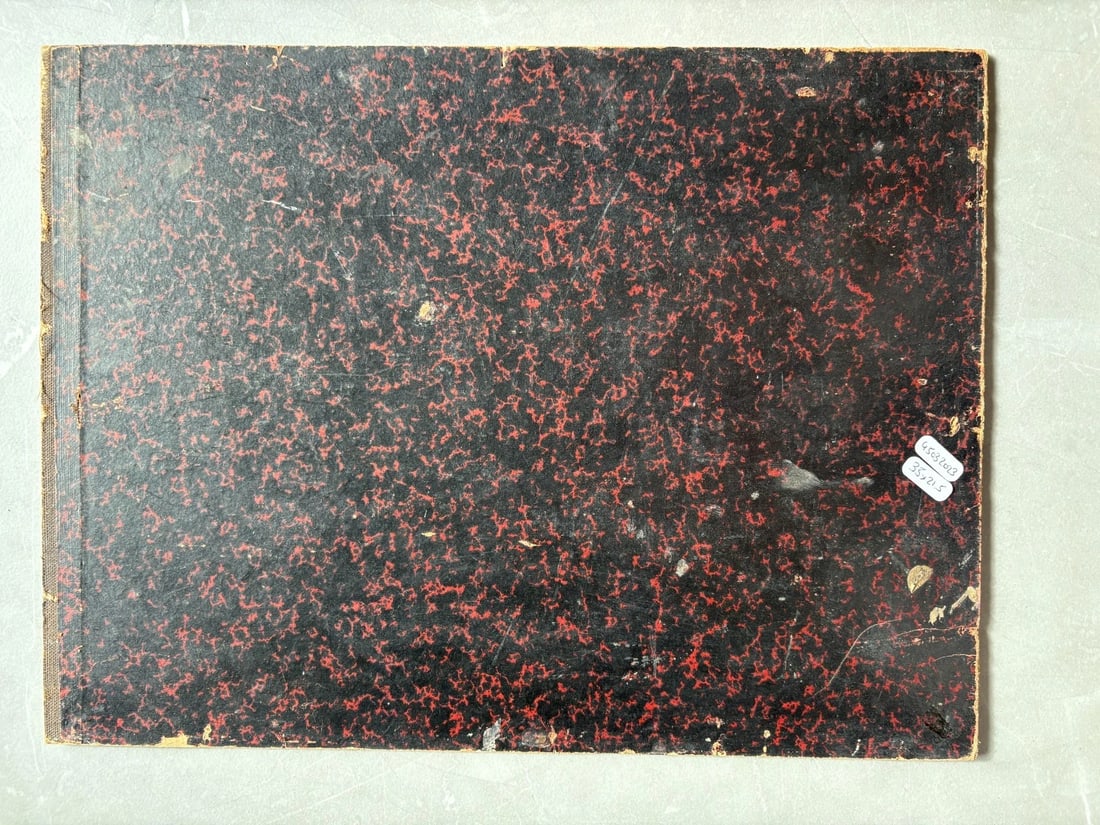 Landscape, People, Seaview, Boats, Village, Port - Antique Oil Painting - 8