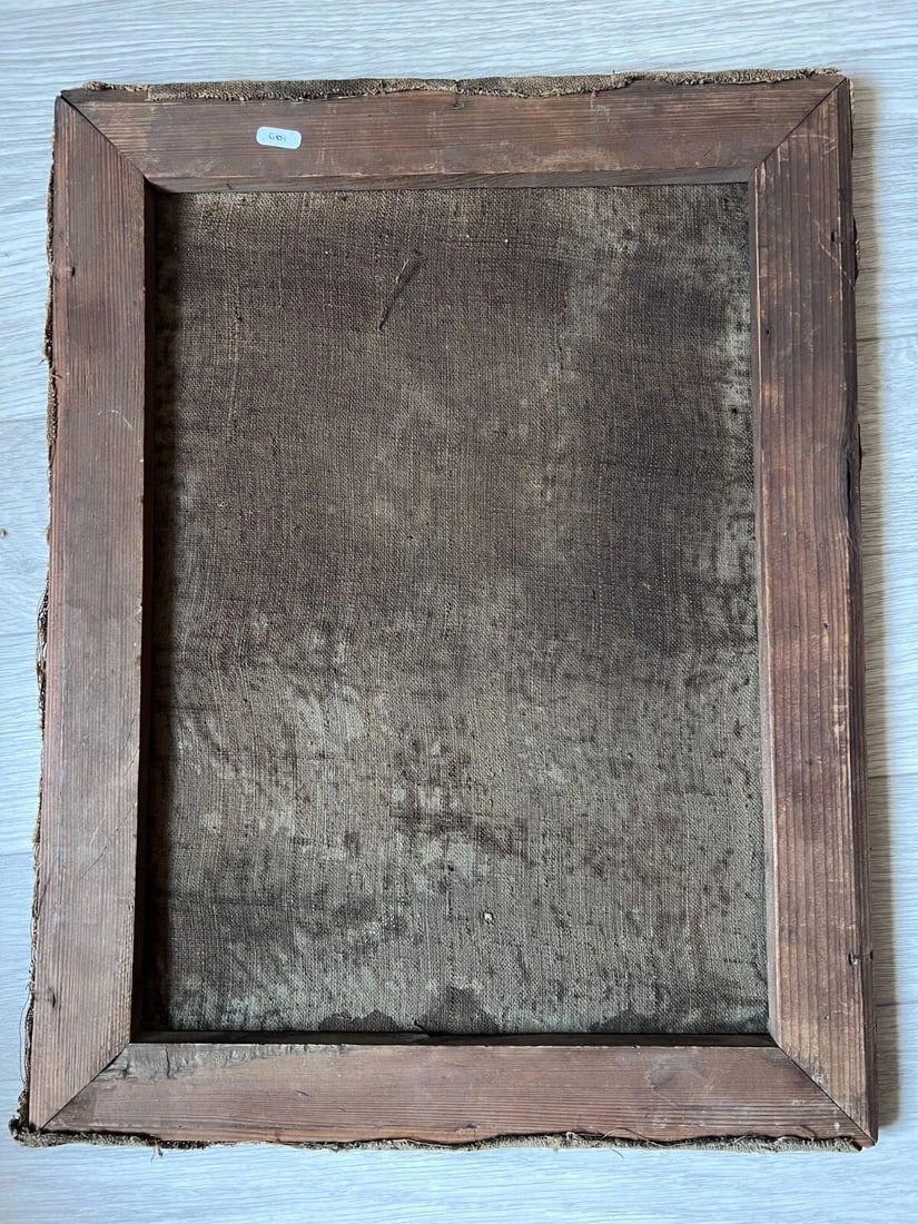 19th century Landscape Volcano in Eruption - Painting Antique Original Oil - 8