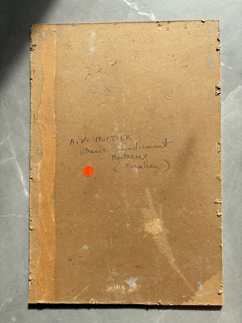 Landscape, Nature, Winter, Boats, Mountain - Antique Oil Painting Signed - 8