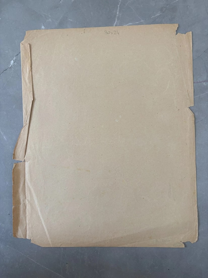 People, Children, Music, Singers - Drawing Original Antique Pencil Artwork - 8