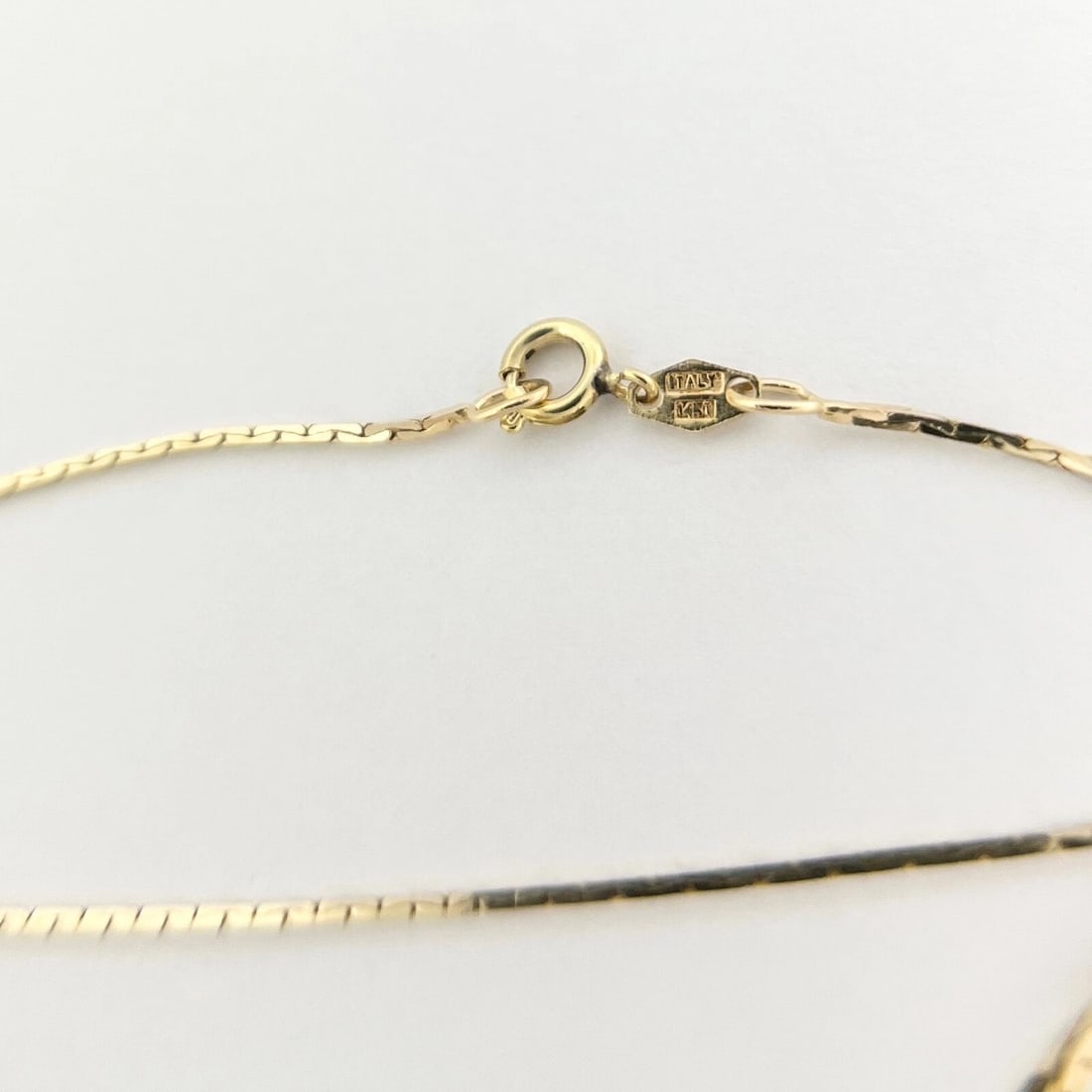 Italian Thin Multi Strand Triple Layer Chain Necklace 14K Yellow Gold, 6.23 Gram - 9