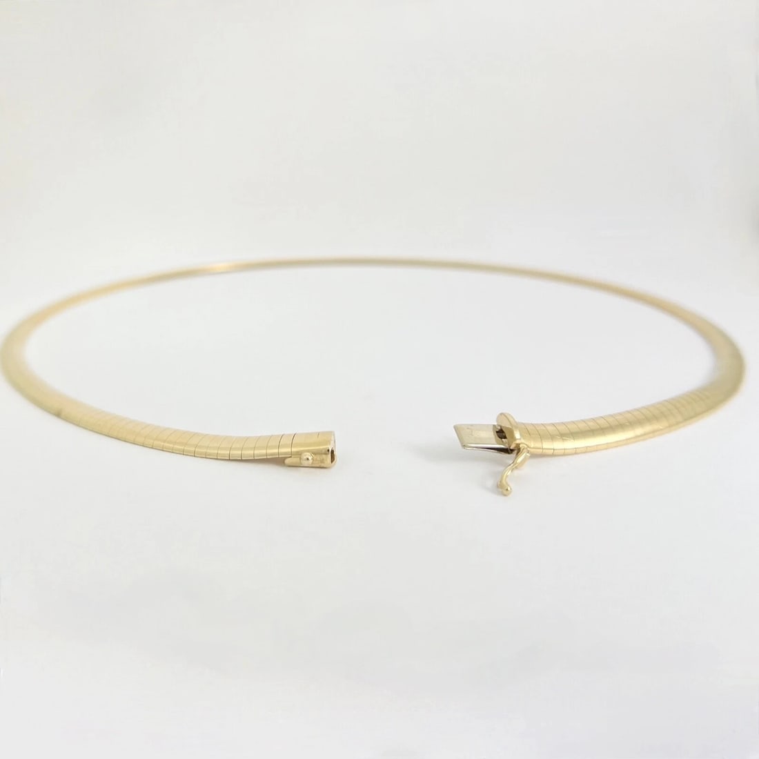 Omega Chain Necklace 14K Yellow Gold, 18 Inches, 6 mm, 35.73 Grams - 7