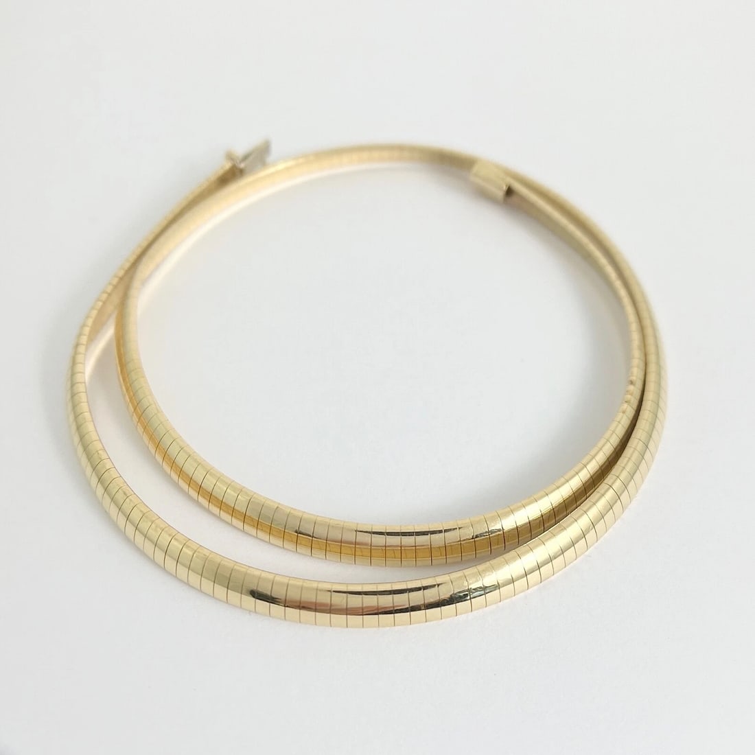 Italian Omega Chain Necklace 14K Yellow Gold, 18 Inches, 6 mm, 36.15 Grams - 6