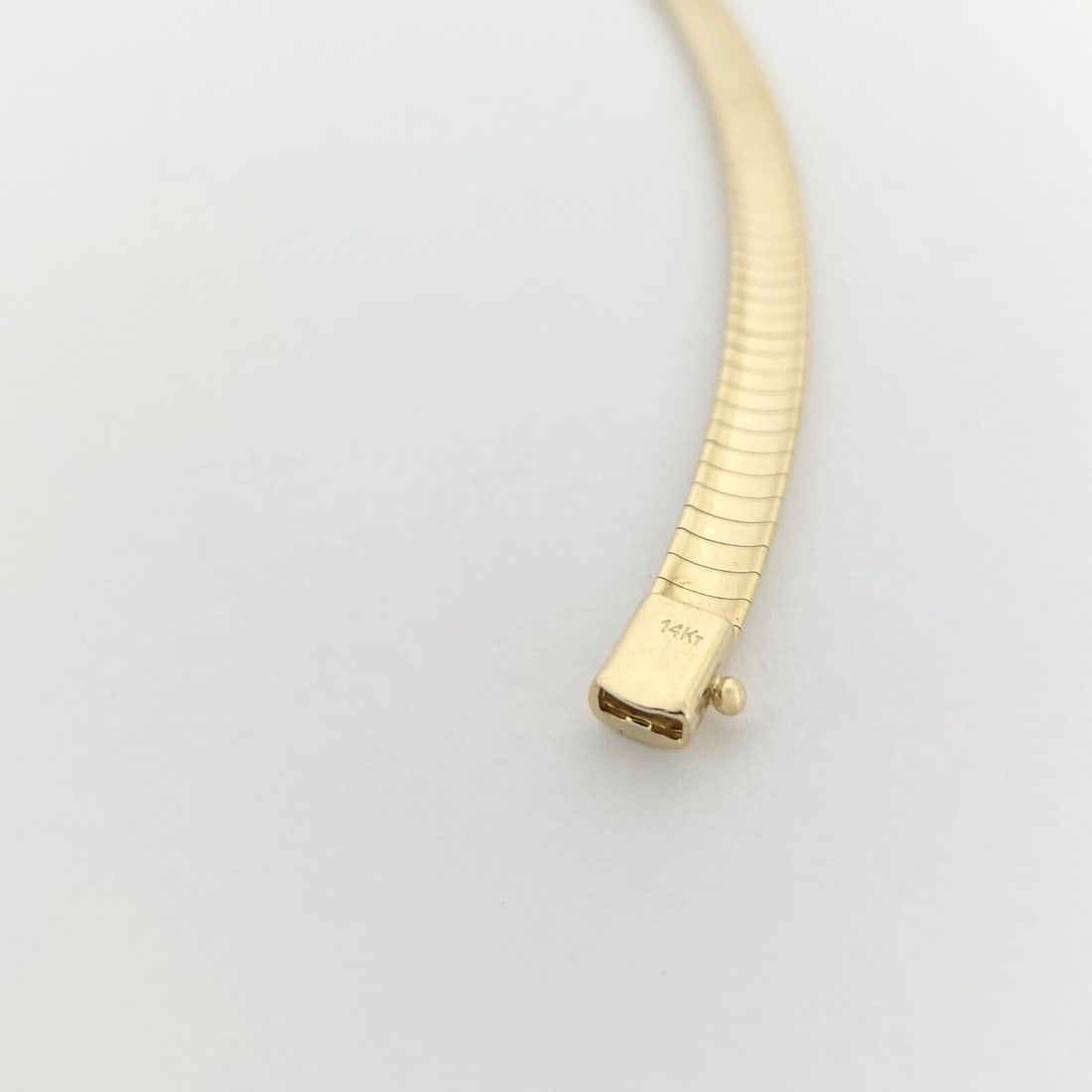 Italian Omega Chain Necklace 14K Yellow Gold, 18 Inches, 6 mm, 36.15 Grams - 9