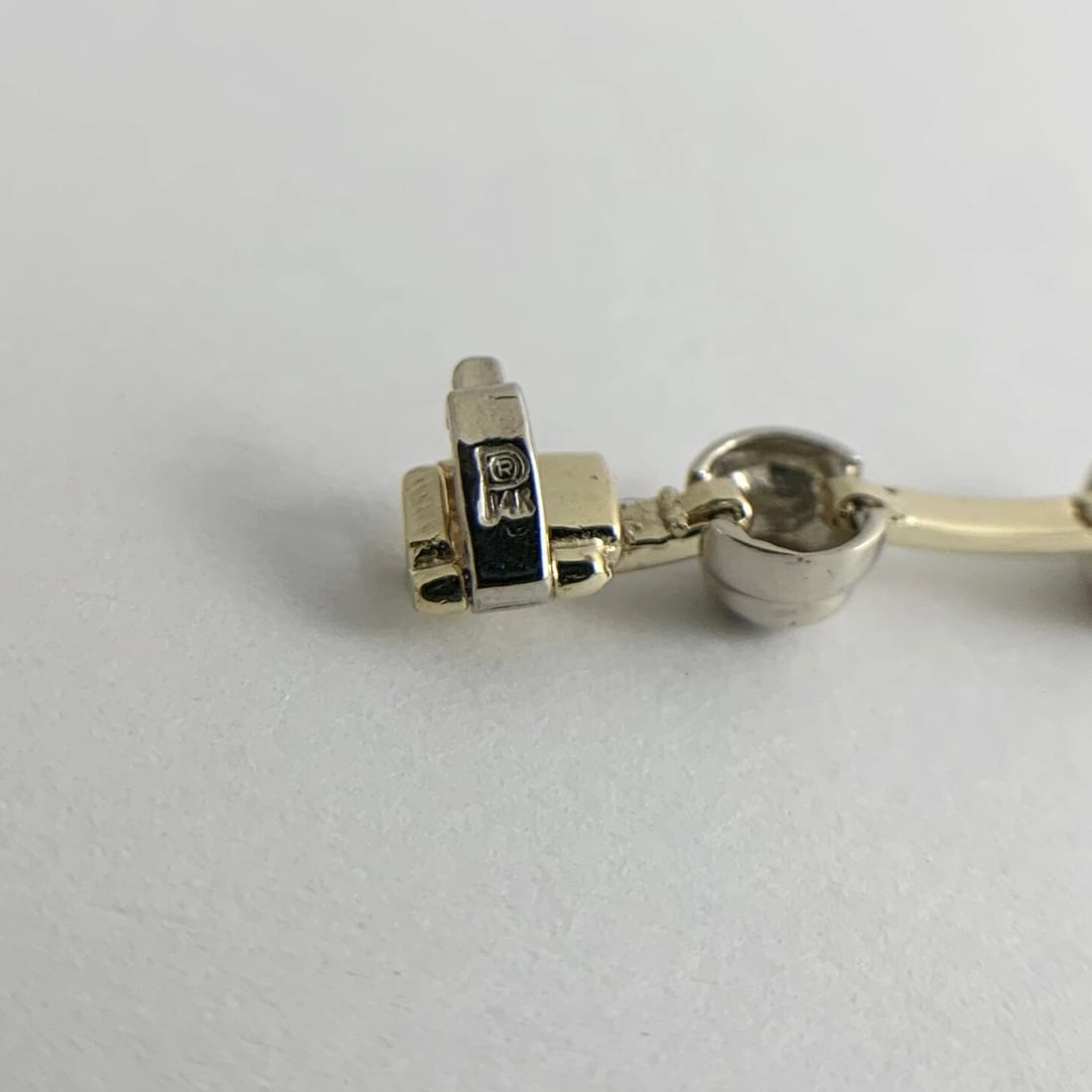 Diamond Two-Tone Bezel Tennis Bracelet 14K Yellow White Gold .48 CTW, 14.27 Gram - 11