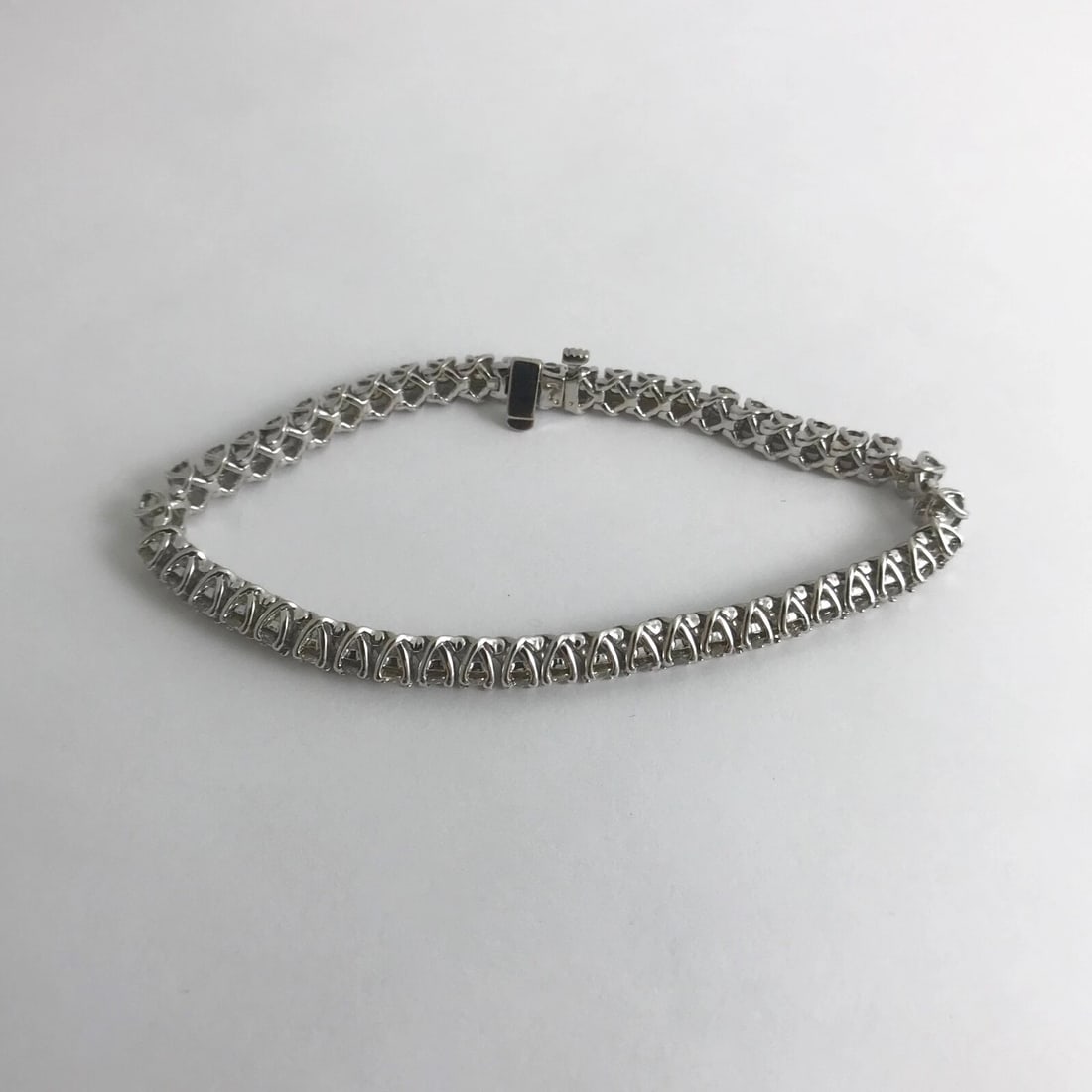 Round Diamond Tennis Bracelet 14K White Gold, 7 Inches, 7.20 CTW, 18.35 Grams - 8