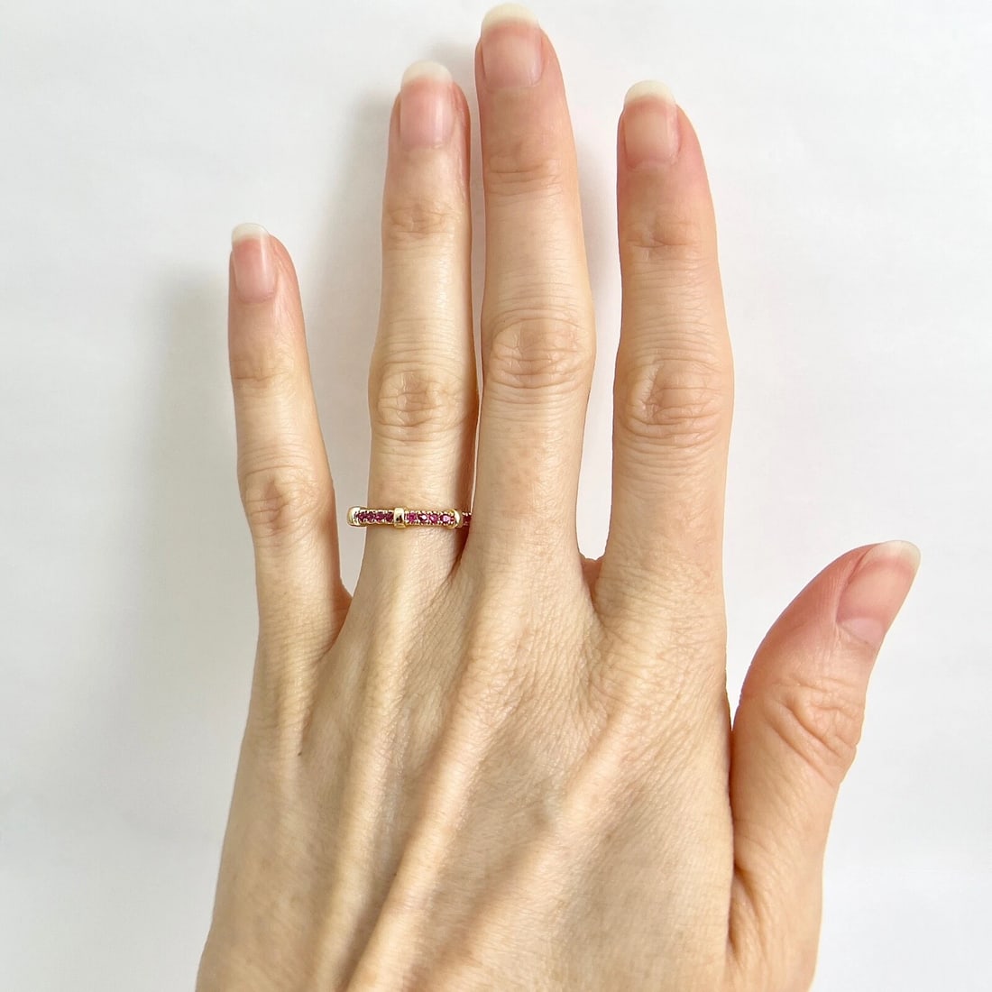 Ruby Gemstone Band Ring 14K Yellow Gold, .35 CTW - 3