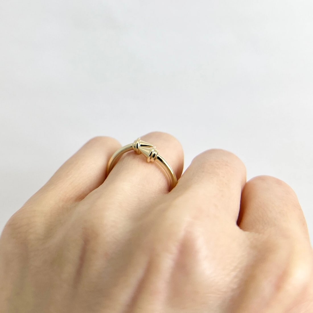 Open Spike Statement Wrap Ring 14K Yellow Gold, Size 6.5 - 6