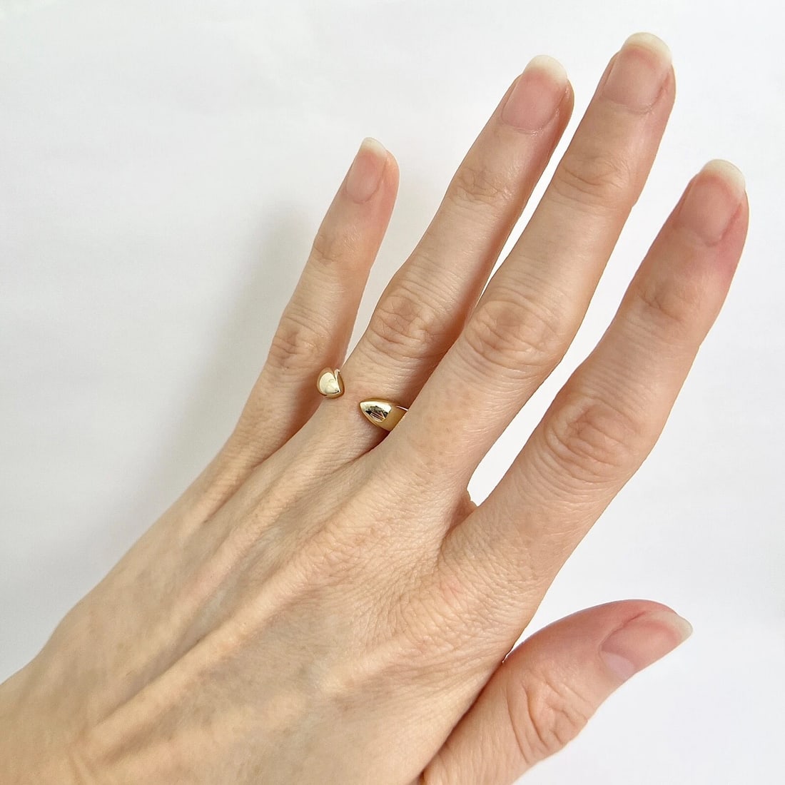 Open Claw Statement Ring 14K Yellow Gold, Size 6.75 - 5