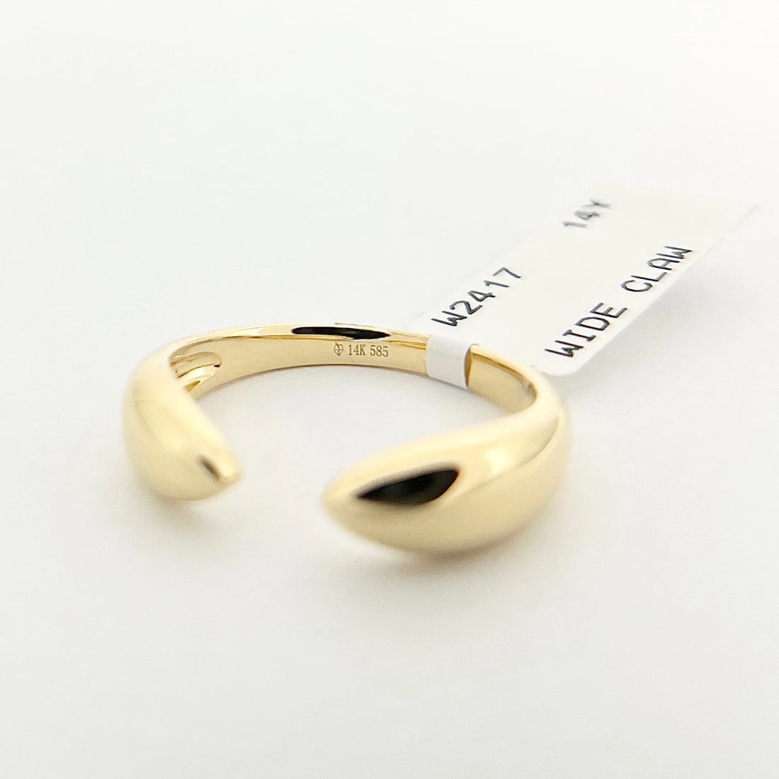 Open Claw Statement Ring 14K Yellow Gold, Size 6.75 - 8