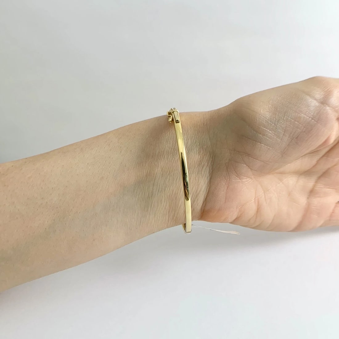 Milgrain Halo Diamond Bangle Bracelet 18K Yellow Gold, .59 CTW, 10.07 Grams - 6