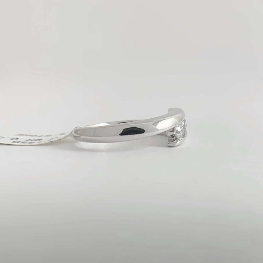 3-Stone Diamond Crossover Wrap Statement Ring 14K White Gold, .30 CTW, 3.89 Gram - 8