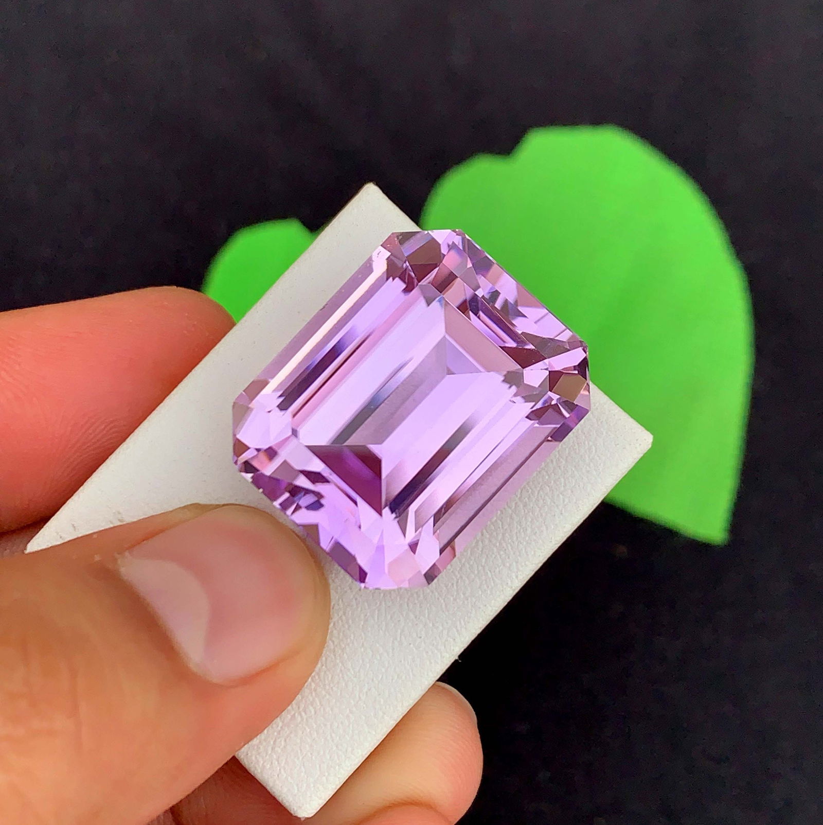 71.75 Carat Purplish Pink Kunzite Gemstone: Emerald Cut October Birthstone: Title:71.75 Carat Purplish Pink Kunzite Gemstone: Emerald Cut October Birthstone Description:Materials: Gemstone: Kunzite Carat weight: 71.75 Purplish Pink Kunzite Gemstone For Jewelry Making , Natura