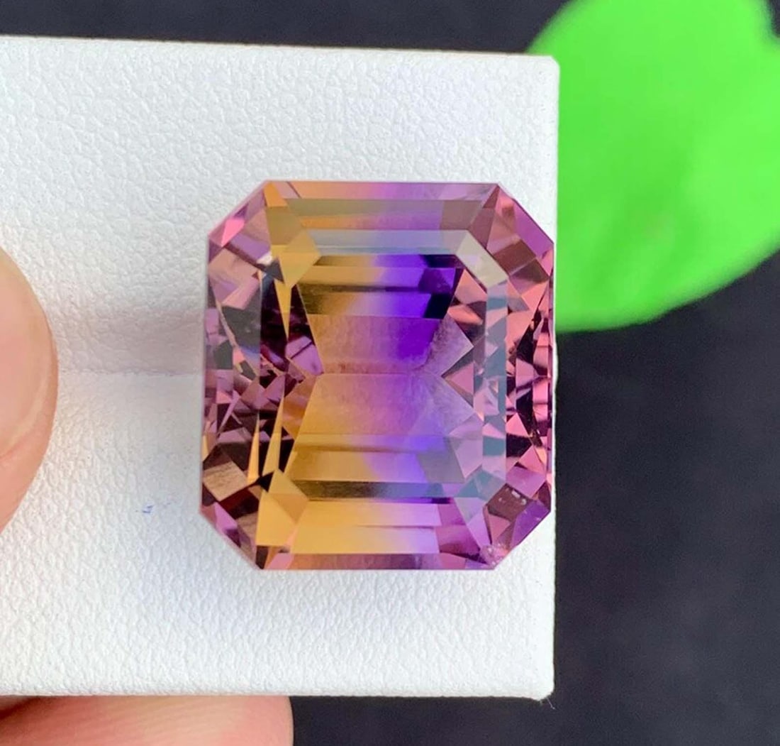 Emerald Cut Ametrine Gemstone: Royal Purple & Golden, February Birthstone - 3