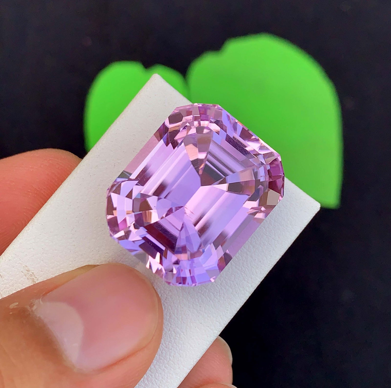 Pink Kunzite Gemstone: 59.10 Carat Faceted Emerald Cut, November Birthstone - 2