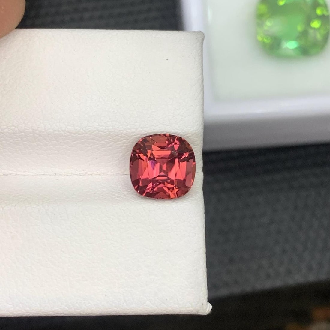 Hot Pink Tourmaline Gemstone: 2.64 Carat Cushion Cut: Title:Hot Pink Tourmaline Gemstone: 2.64 Carat Cushion CutDescription:Materials: Gemstone: Tourmaline Carat weight: 2.64 