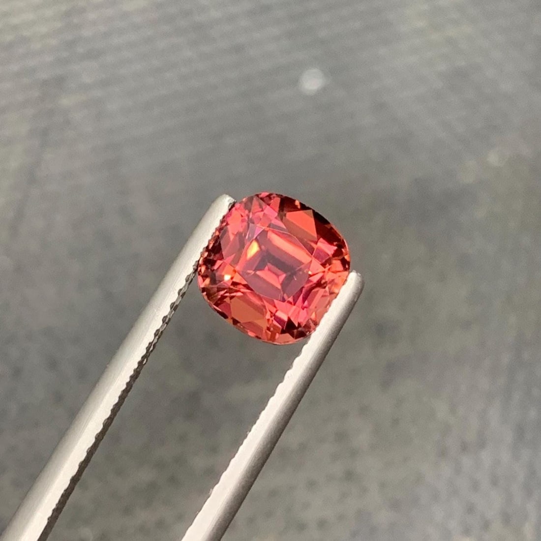 Hot Pink Tourmaline Gemstone: 2.64 Carat Cushion Cut - 2