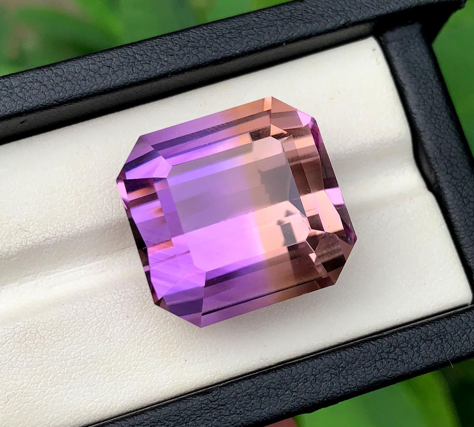 Emerald Cut Ametrine Gemstone: Natural Bolivian February Birthstone (54.52 CT): Title:Emerald Cut Ametrine Gemstone: Natural Bolivian February Birthstone (54.52 CT) Description:Materials: Gemstone: Ametrine Carat weight: 54.52 Natural Ametrine Gemstone, For Jewelry Making , Emera
