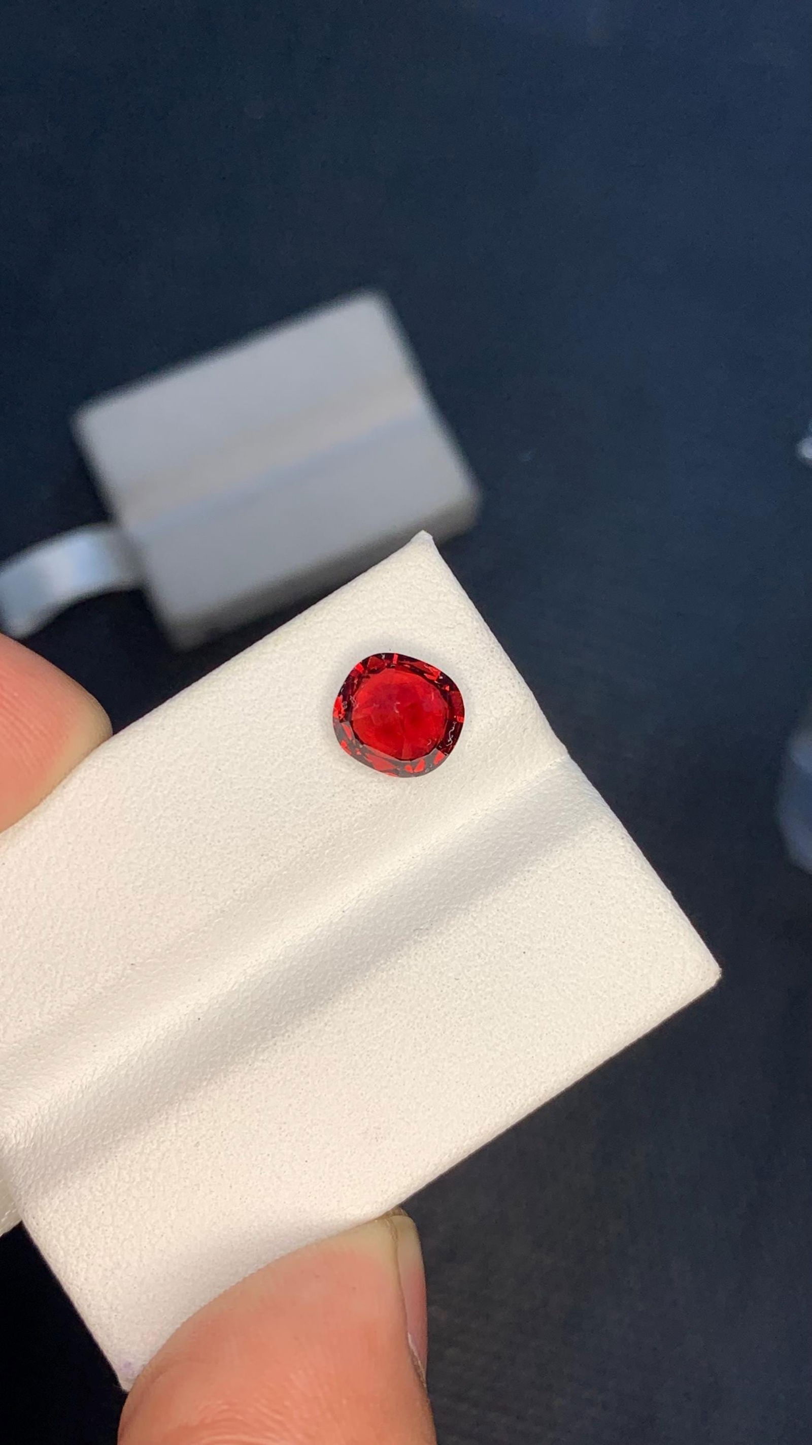 Burma Red Spinel Cushion Cut Gemstone For Wedding Jewelry- 1.87 Carat - 7