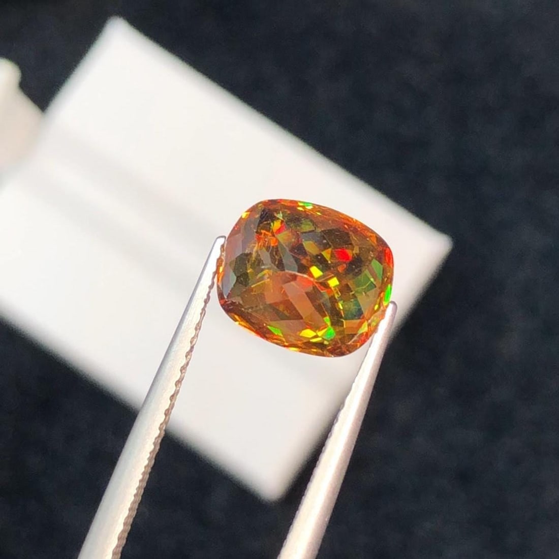 3.60 Carat Cushion Cut Sphene Gemstone: Natural Titanite, Zagi Mine - 7