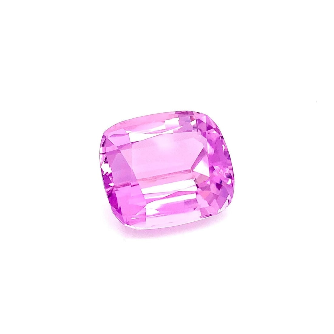 Pink Natural Kunzite Gemstone, Faceted Cushion Shape Stone 59 Carat - 4