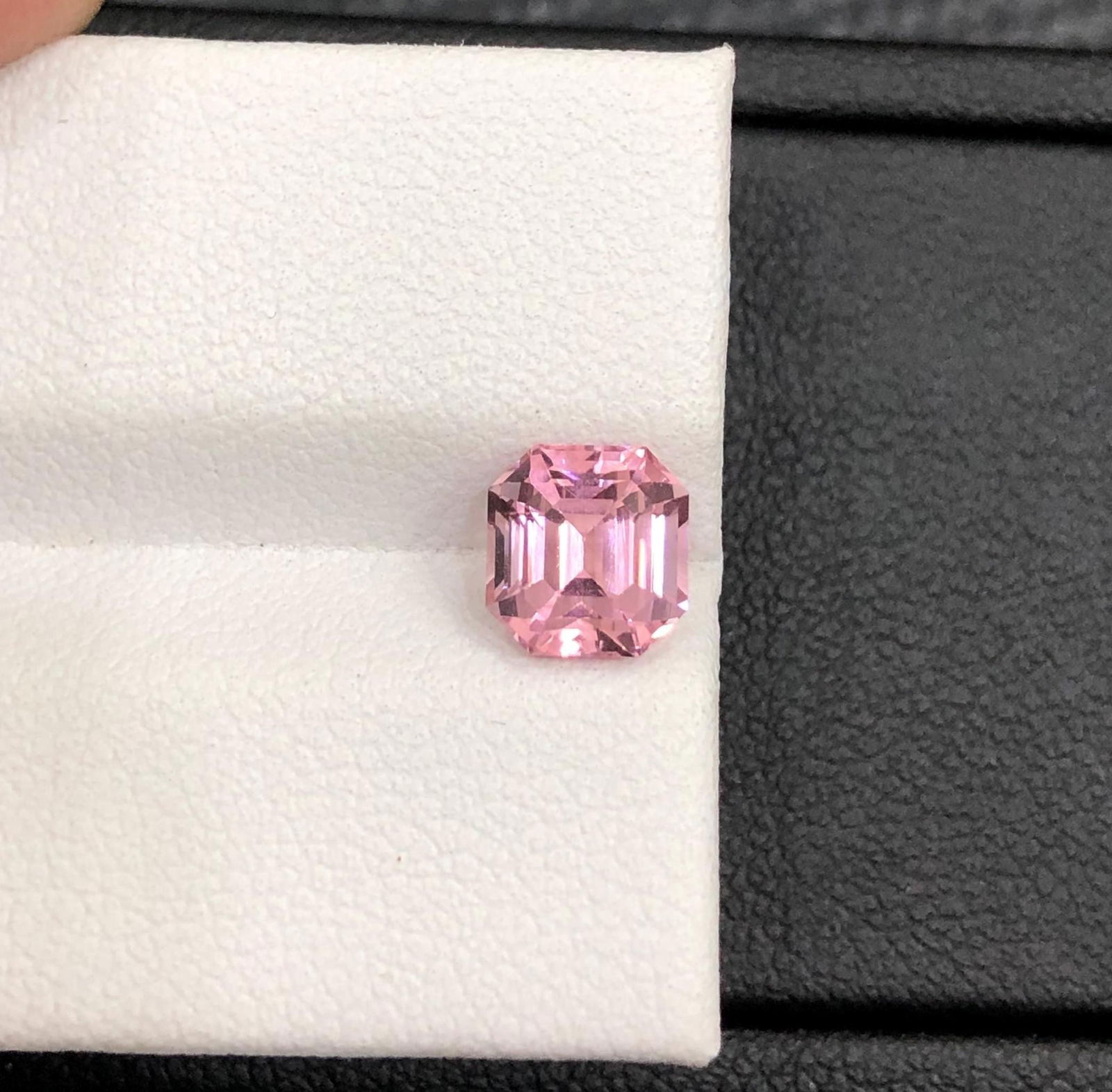 1.50 Carat Soft Pink Tourmaline Gemstone: Asscher Cut, Afghanistan - 5