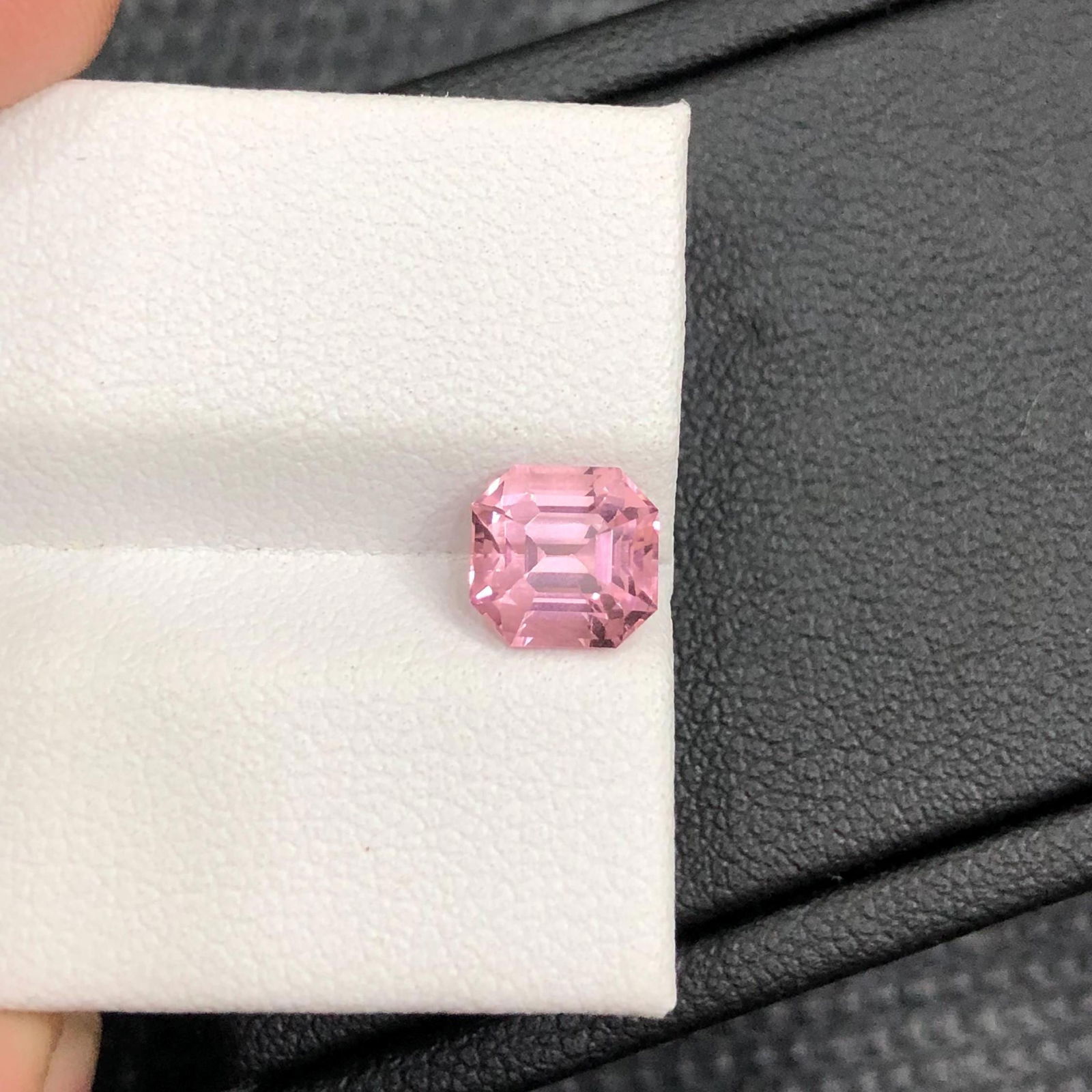 1.50 Carat Soft Pink Tourmaline Gemstone: Asscher Cut, Afghanistan - 6