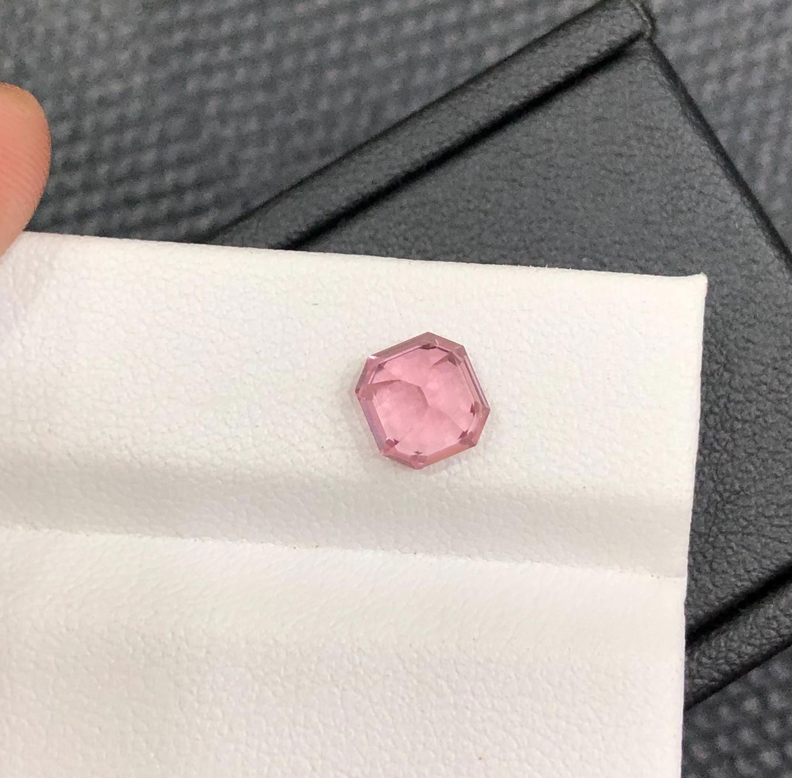1.50 Carat Soft Pink Tourmaline Gemstone: Asscher Cut, Afghanistan - 7