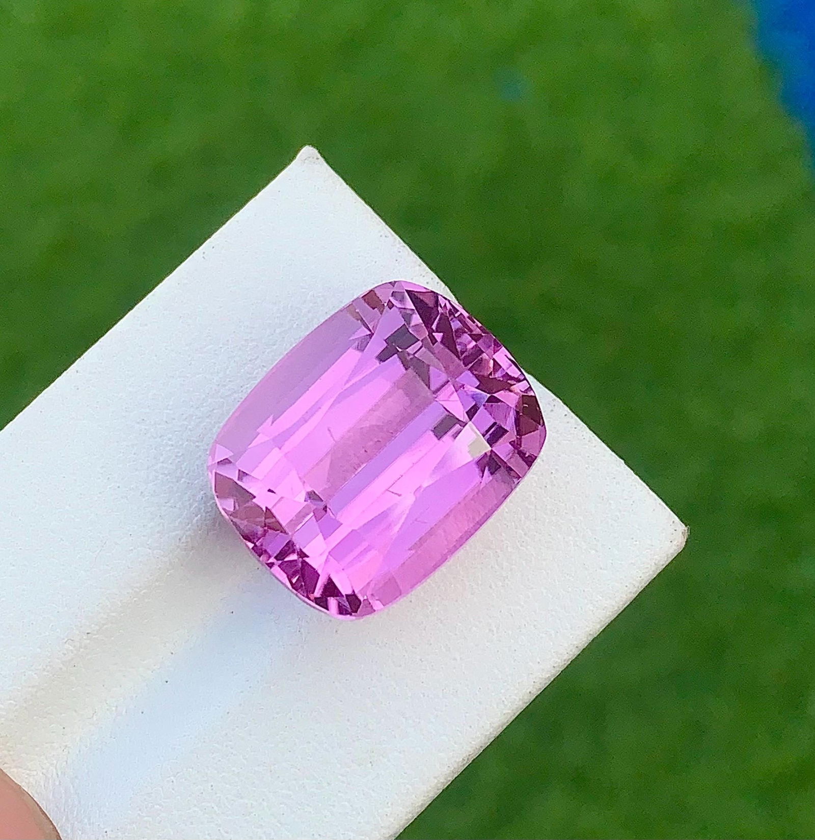 Purplish Pink Kunzite Gemstone, Cushion Cut Stone From Afghanistan, 26.850 Carat - 3
