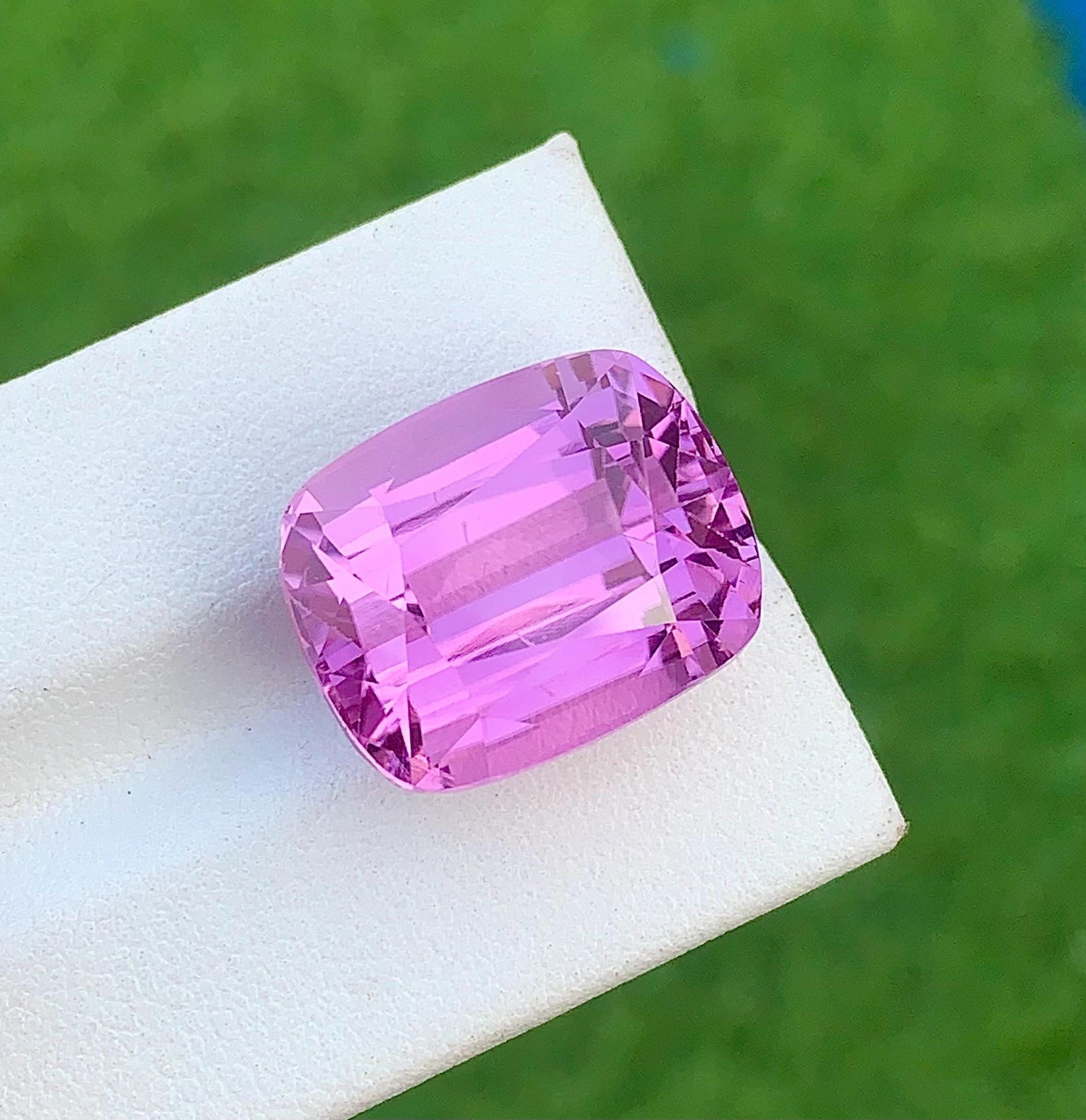 Purplish Pink Kunzite Gemstone, Cushion Cut Stone From Afghanistan, 26.850 Carat - 4