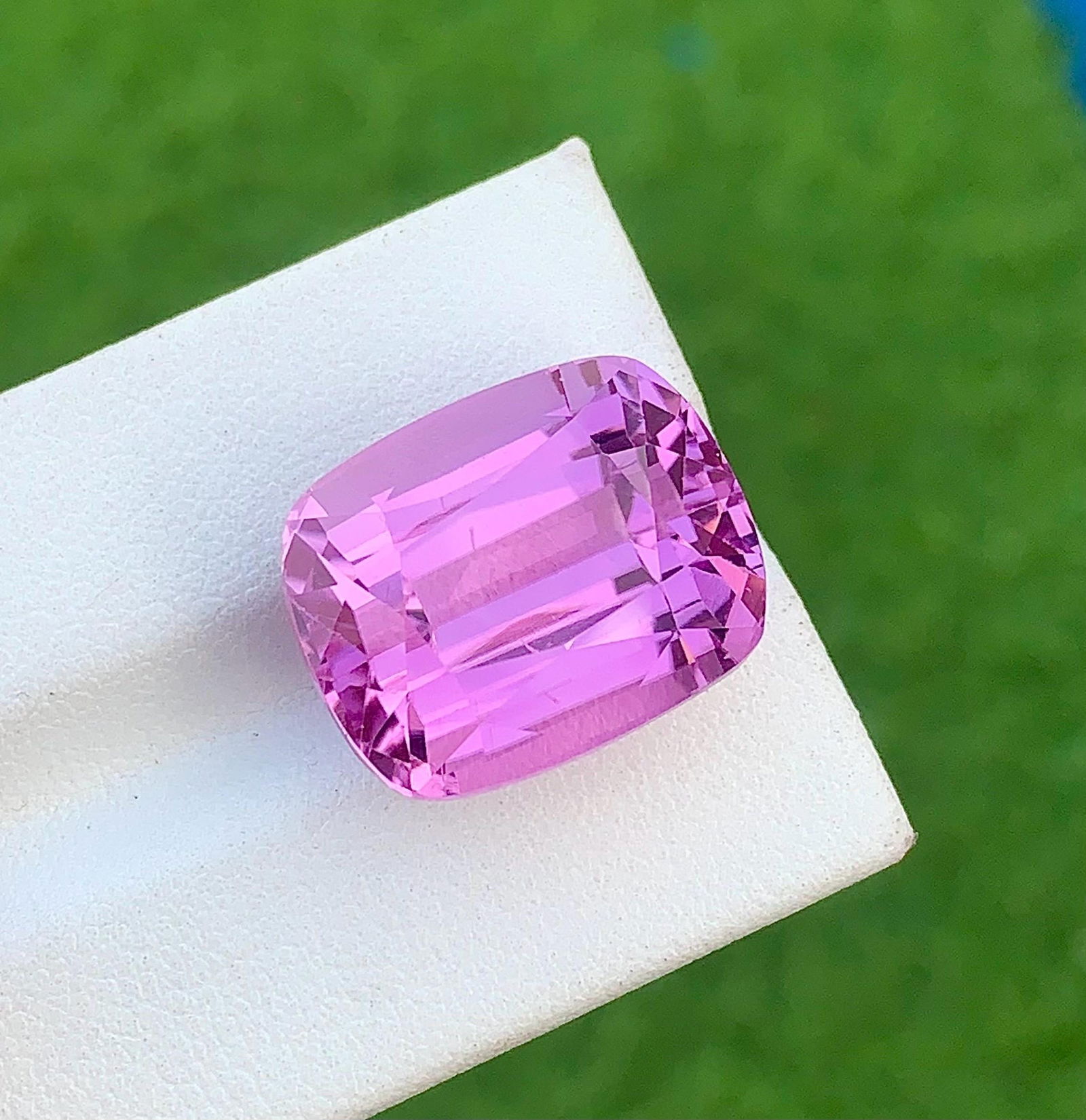 Purplish Pink Kunzite Gemstone, Cushion Cut Stone From Afghanistan, 26.850 Carat - 6