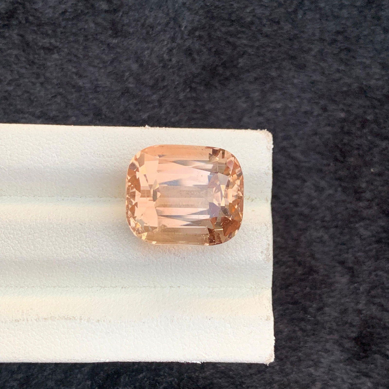 22.45 Carat Golden Topaz Gemstone: Cushion Cut, Eye Clean - 6