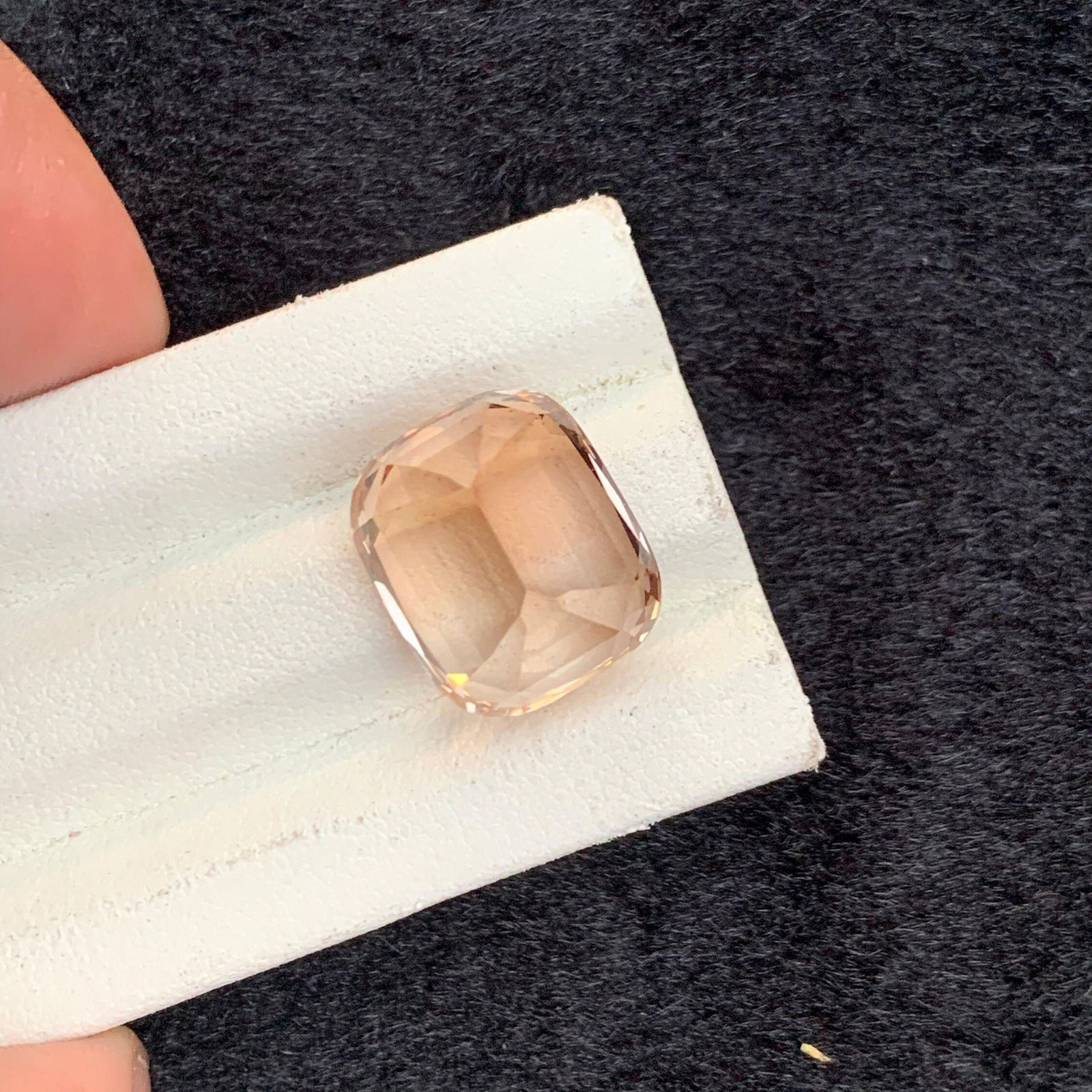 22.45 Carat Golden Topaz Gemstone: Cushion Cut, Eye Clean - 7