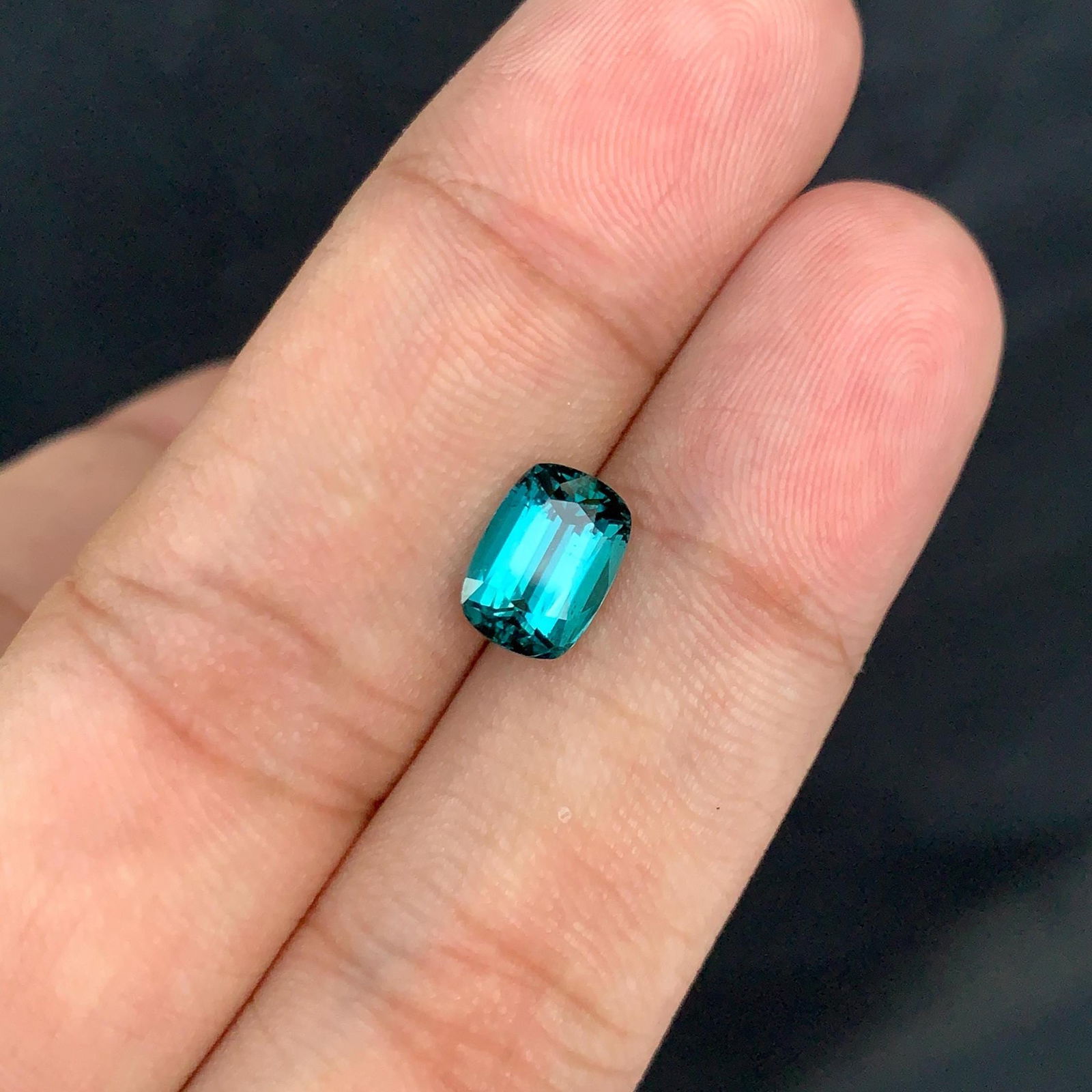 Indicolite Tourmaline Gemstone: 2.50 Ct Cushion Cut, Afghanistan - 5