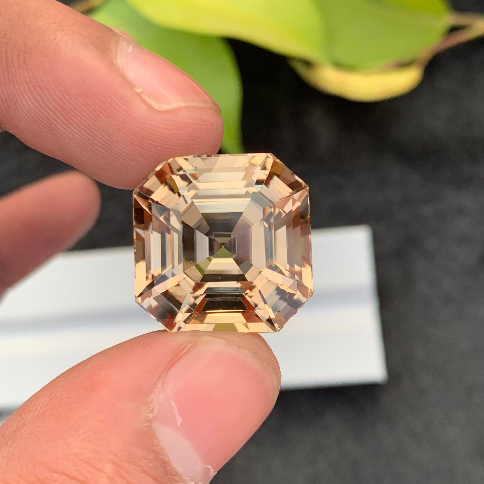 Sherry Topaz Gemstone: 46.55 CT Asscher Cut, Loupe Clean - 6