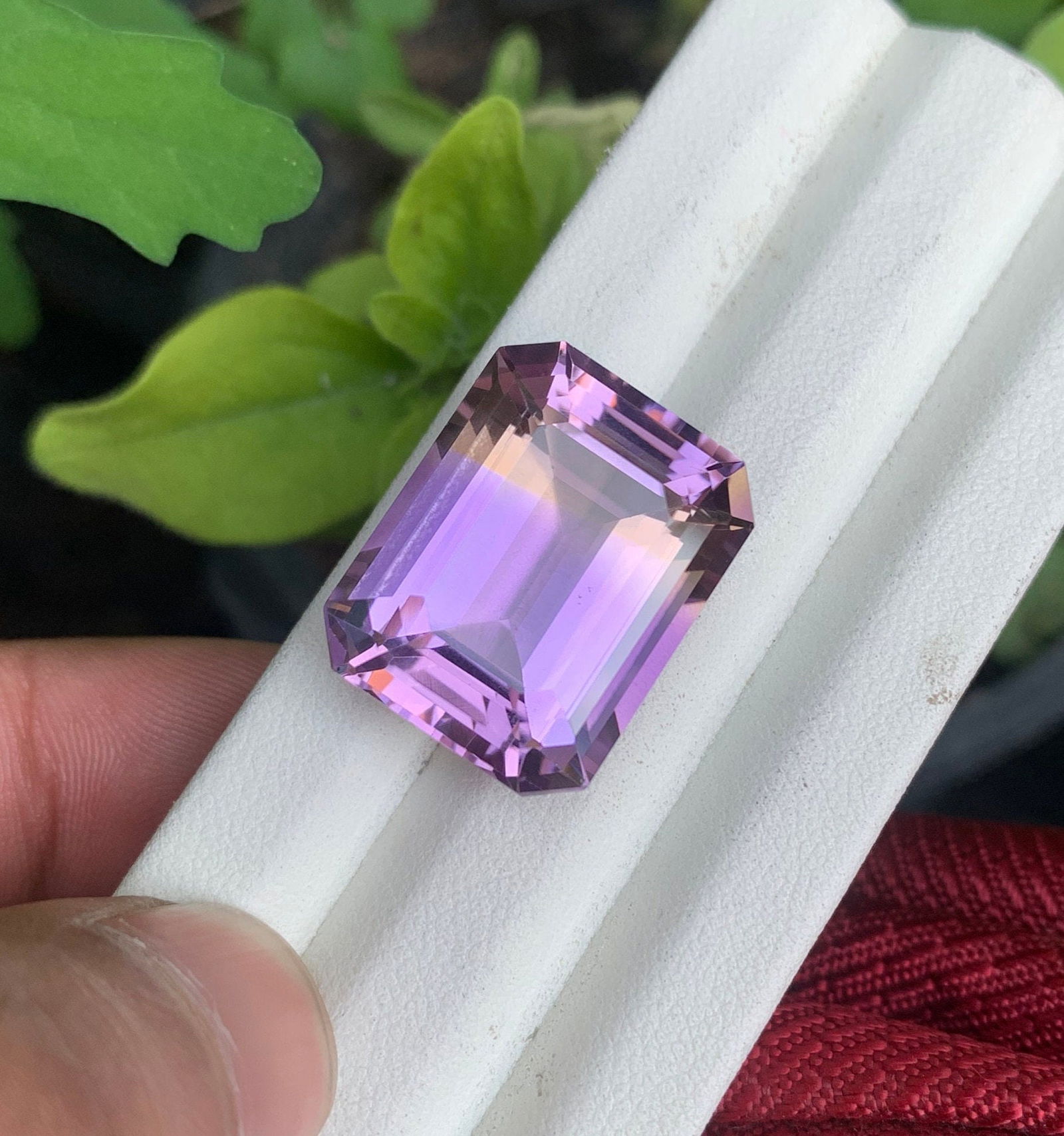 26.90 Ct Natural Bi-Color Ametrine Gemstone: Emerald Cut Loose Gem: Title:26.90 Ct Natural Bi-Color Ametrine Gemstone: Emerald Cut Loose Gem Description:Materials: Gemstone: Ametrine Carat weight: 26.90 Ametrine Gemstone, Natural Bi Color Ametrine, Faceted Emerald Cut