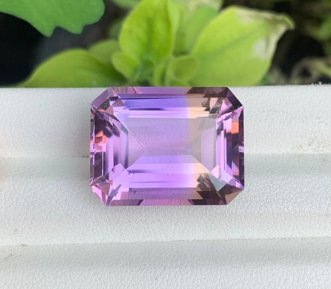 26.90 Ct Natural Bi-Color Ametrine Gemstone: Emerald Cut Loose Gem - 3
