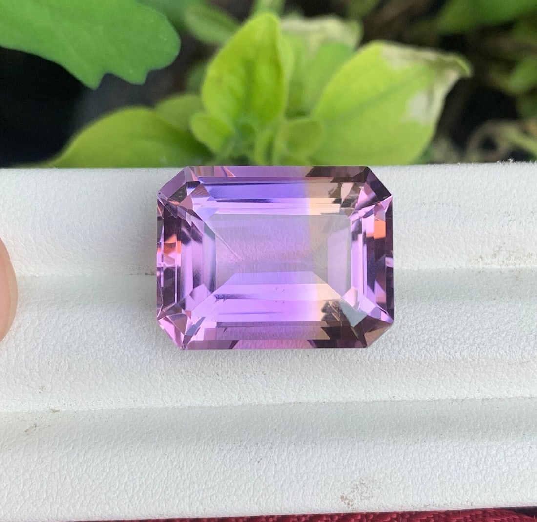 26.90 Ct Natural Bi-Color Ametrine Gemstone: Emerald Cut Loose Gem - 4