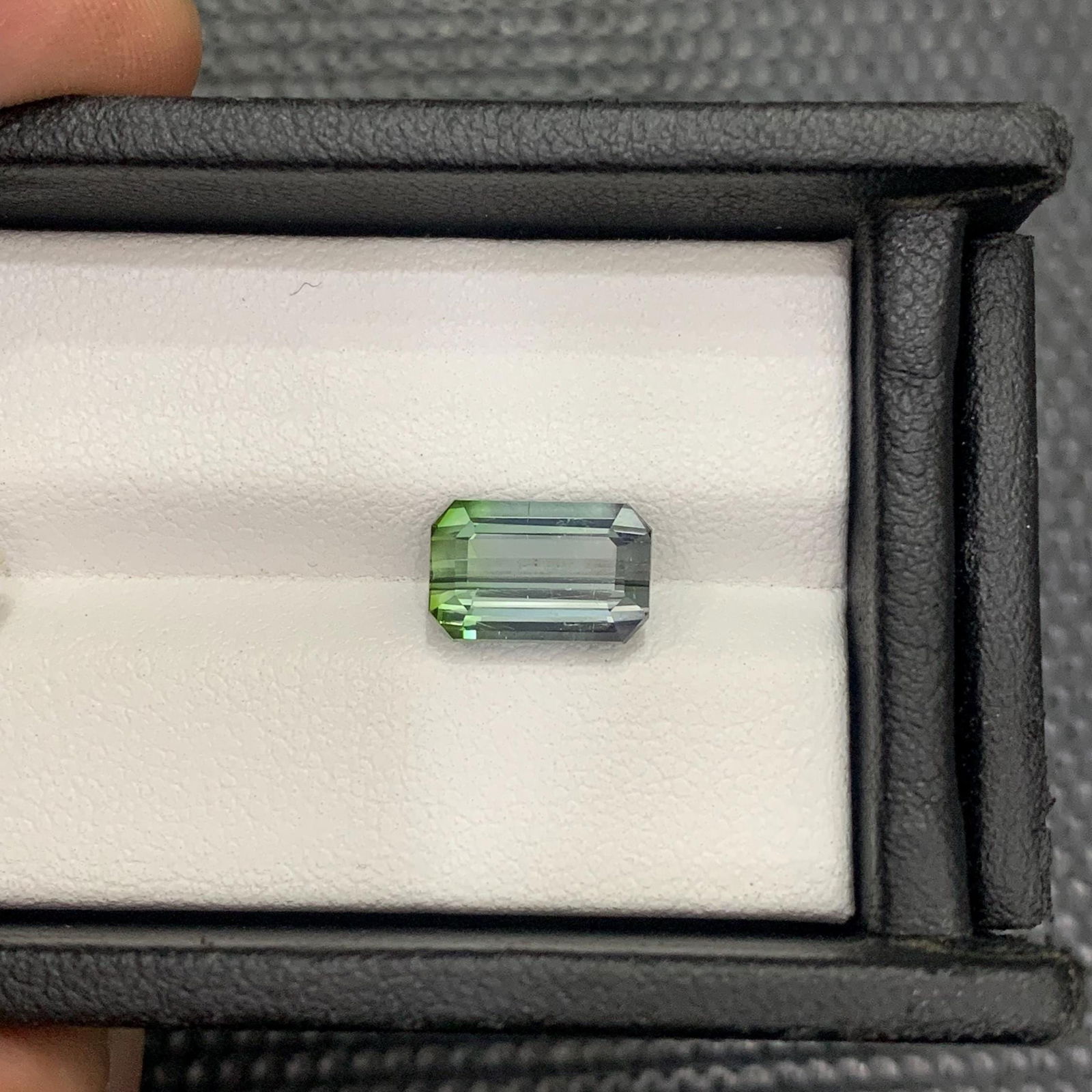 Bi-Color Tourmaline Gemstone: 3.75 Carat Emerald Cut, Afghanistan - 3