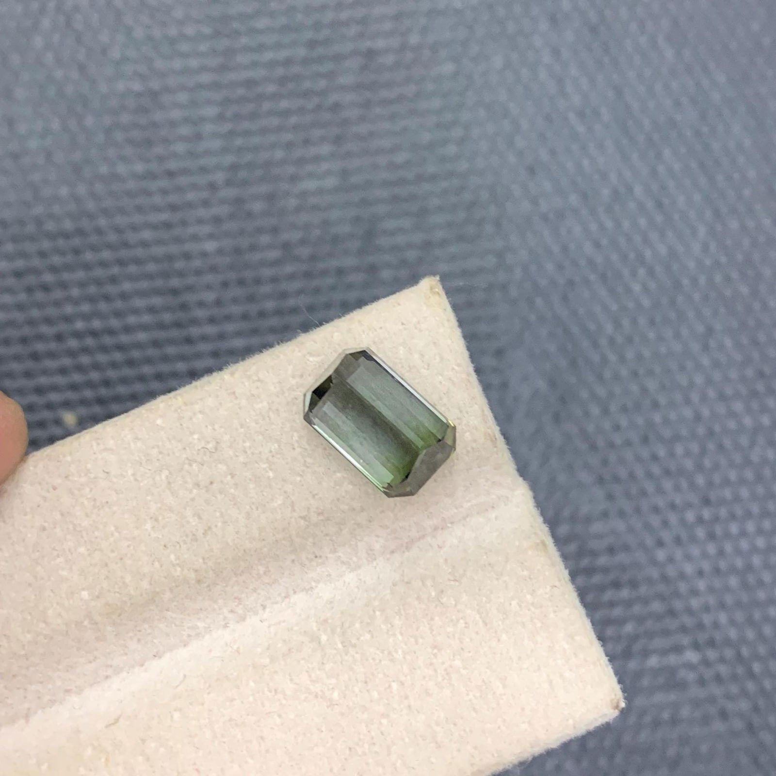Bi-Color Tourmaline Gemstone: 3.75 Carat Emerald Cut, Afghanistan - 7
