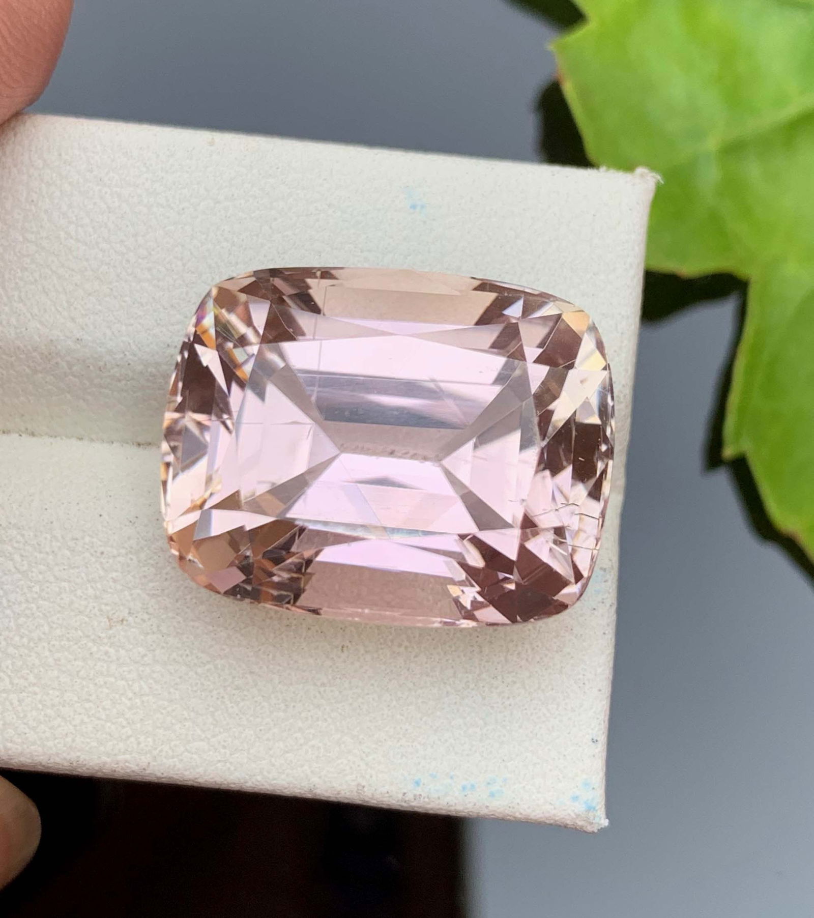 Peach Pink Kunzite Gemstone: 34.20 Carat November Birthstone - 4