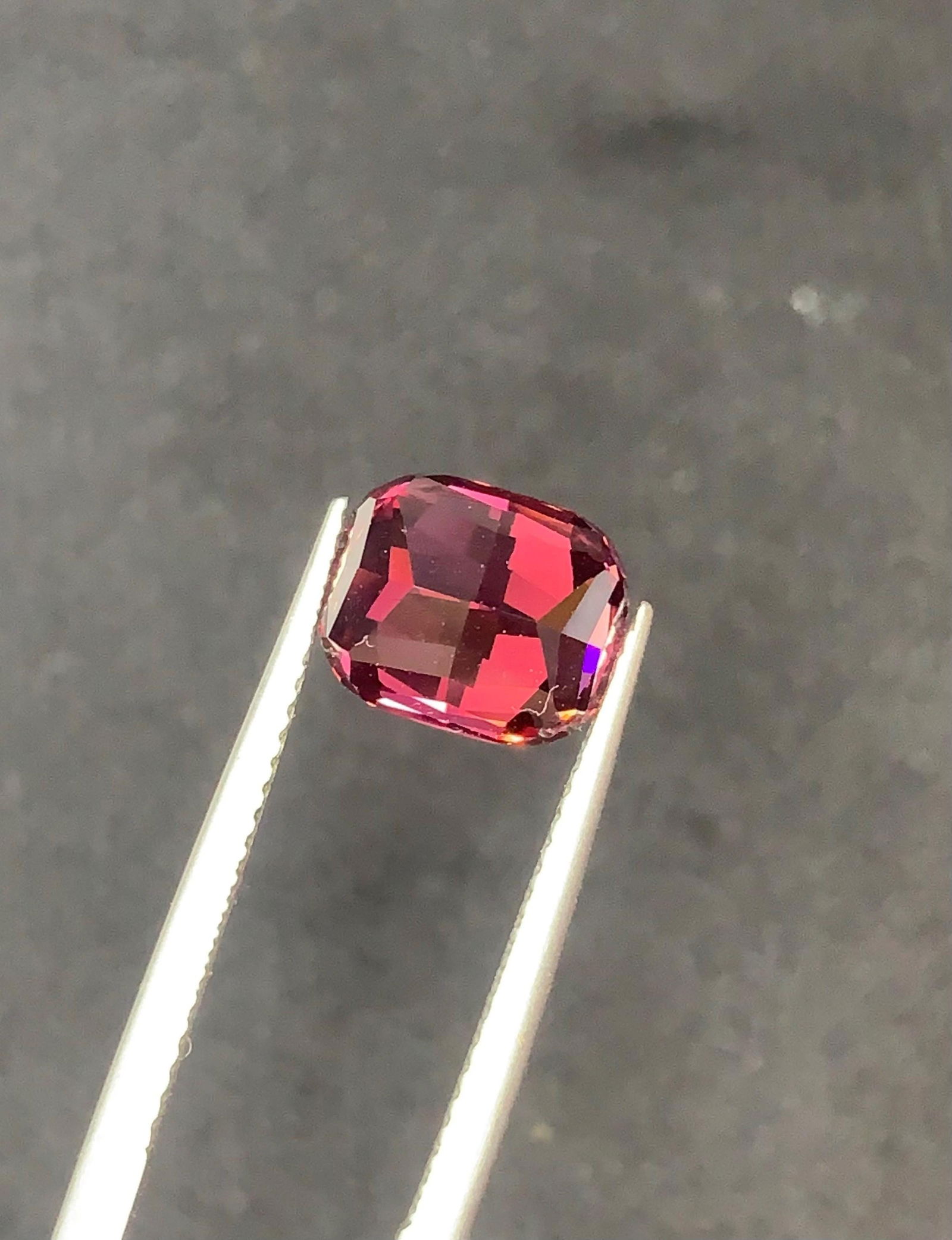 Brilliant Fancy Cushion Cut Raspberry Pink Garnet Gemstone, 4.66 Carat January Birthstone From - 5