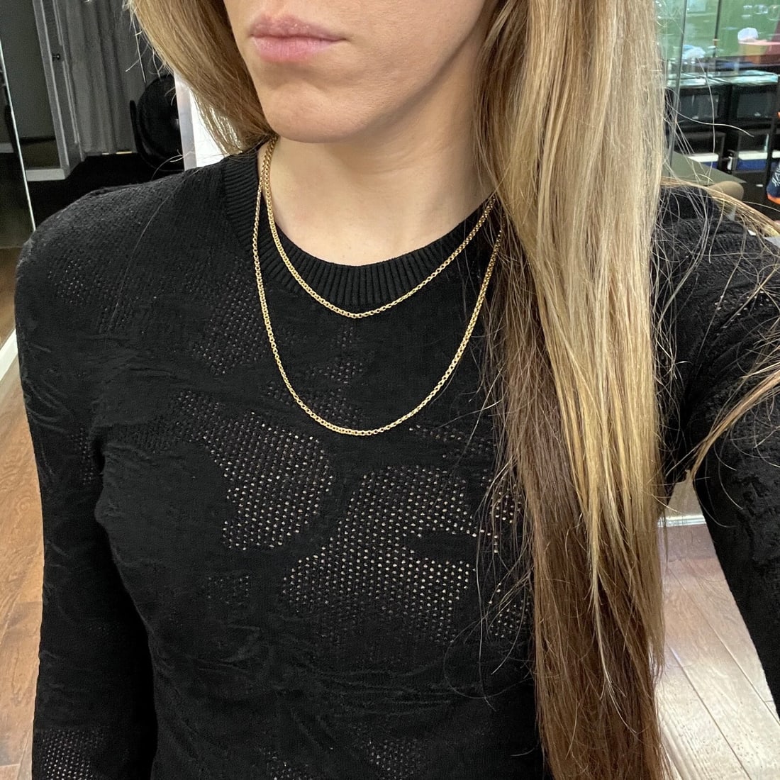 Antique Victorian Long Guard Chain Necklace 15K 13K Yellow Gold, 12.80 Grams - 5