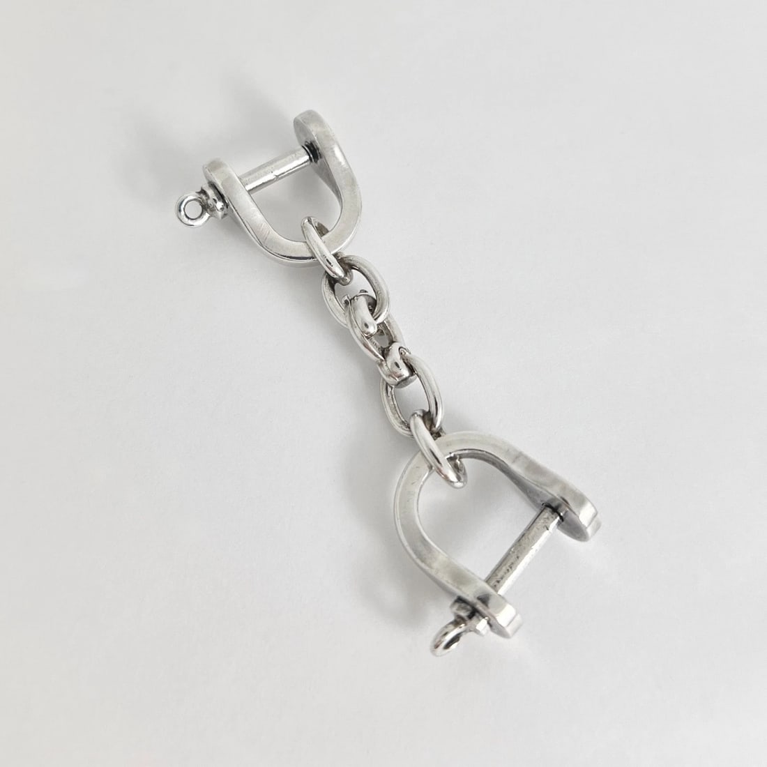 Tiffany & Co. Vintage 1980's Shackle Valet Keychain 925 Sterling Silver 17.61 Gr - 7