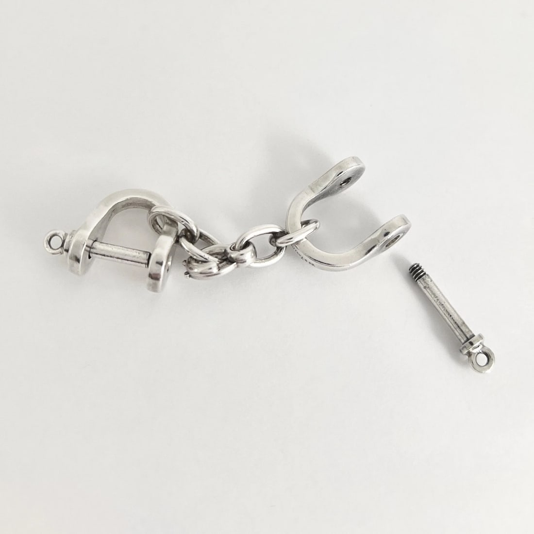 Tiffany & Co. Vintage 1980's Shackle Valet Keychain 925 Sterling Silver 17.61 Gr - 9