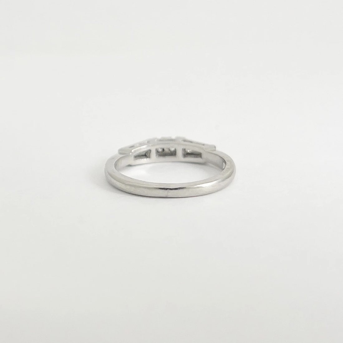 Vintage 1940's 2-Stone Diamond Engagement Ring Platinum, .18 CTW, 3.33 Grams - 7