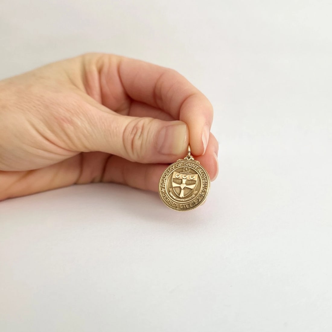 Vintage Academy of Saint Aloysius School Pendant Charm 10K Yellow Gold, 3.08 Gr - 5