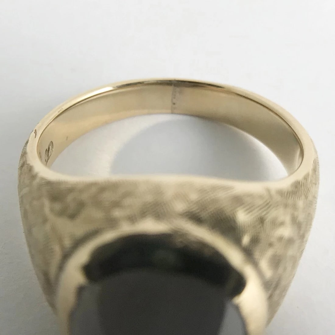 Vintage 1960's Handmade Oval Star Sapphire Ring 14K Yellow Gold, 11.95 Grams - 11