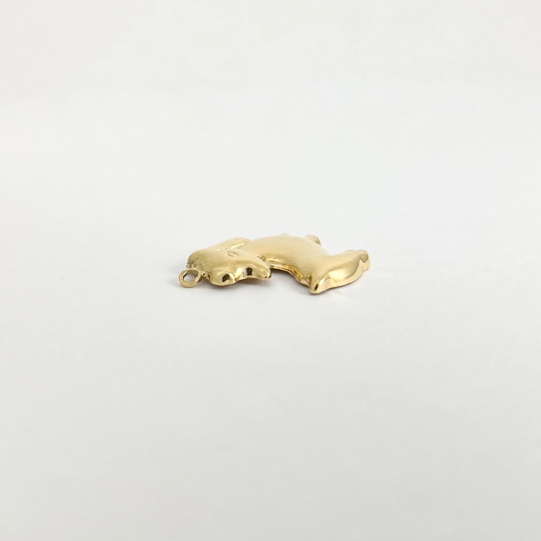 Vintage Puppy Dog Animal Charm Pendant 18K Yellow Gold, 1.14 Grams - 6